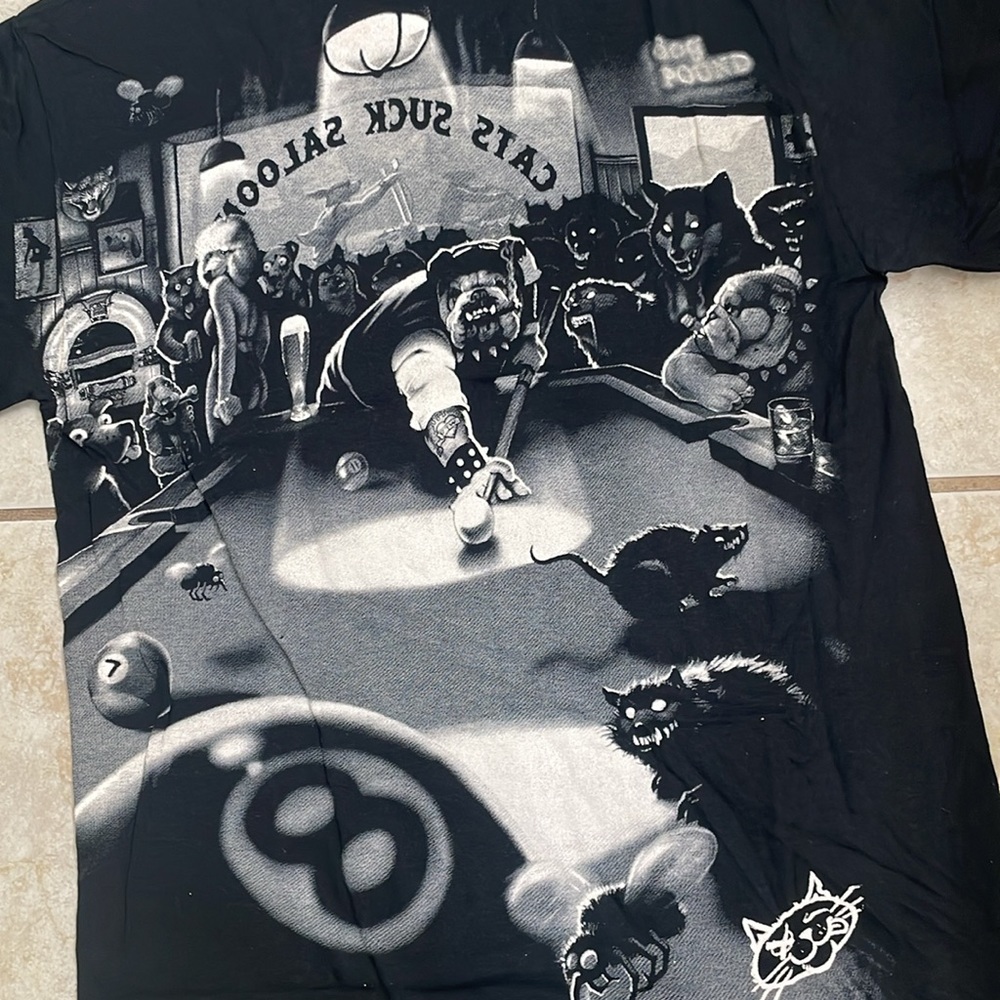 Liquid Blue Cats Suck Saloon Tee - NWOT!